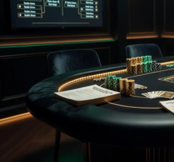 Offline magyar poker- és társasjáték-versenyek szabályzata egy elegáns bársonyos asztalon